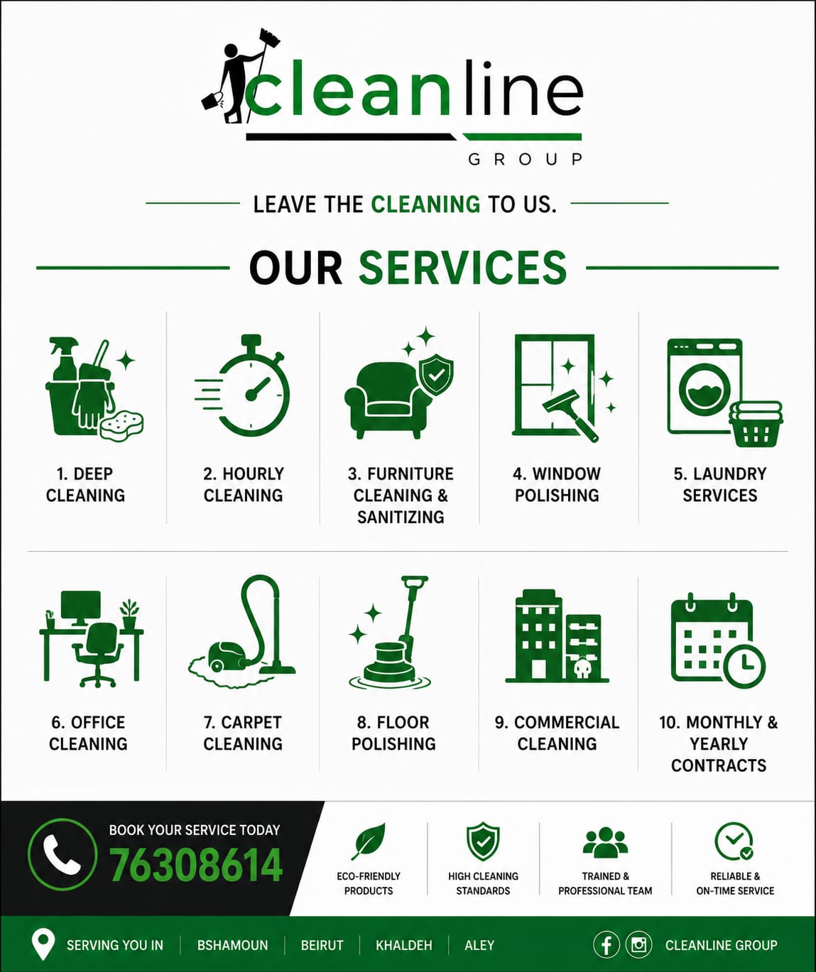 Cleanline cleaning work